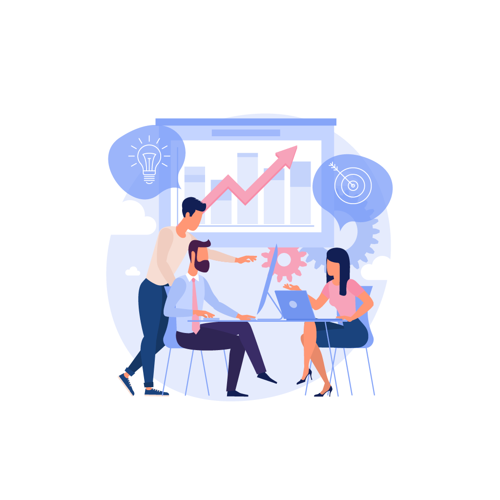 Illustrazione che rappresenta il team work