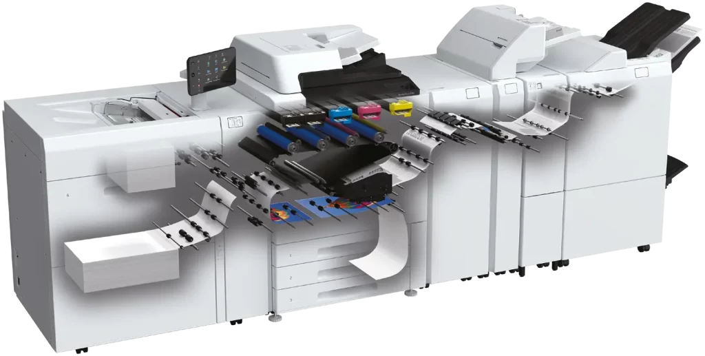 Lavorazione interna della FujiFilm Revoria Press SC170 / SC180