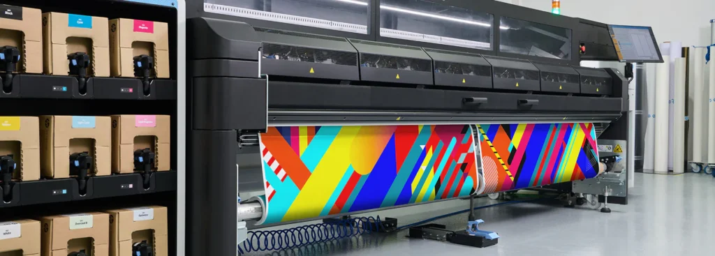 Foto durante la stampa HP Latex FS60 W