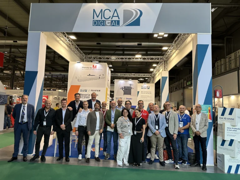 Foto del Team MCA Digital a Print4All 2025 - Decennale MCA Digital
