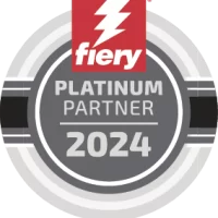 Logo che certifica l'appartenenza al gruppo "Platinum Partner 2024" rilasciato da Fiery